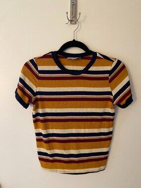 Boxy striped tee